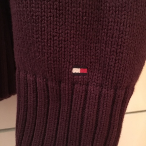 Tommy Hilfiger Mens Quarter Zip Red Pullover Sz S - Picture 7 of 8